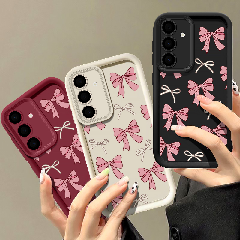 Samsung Galaxy S25 - Casing Silikon Motif Dasi Kupu-kupu Untuk