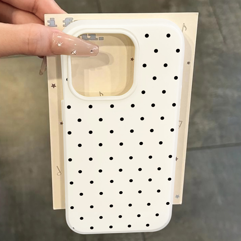 Samsung Galaxy S25 - Casing Minimalis Motif Polka Dot Anti