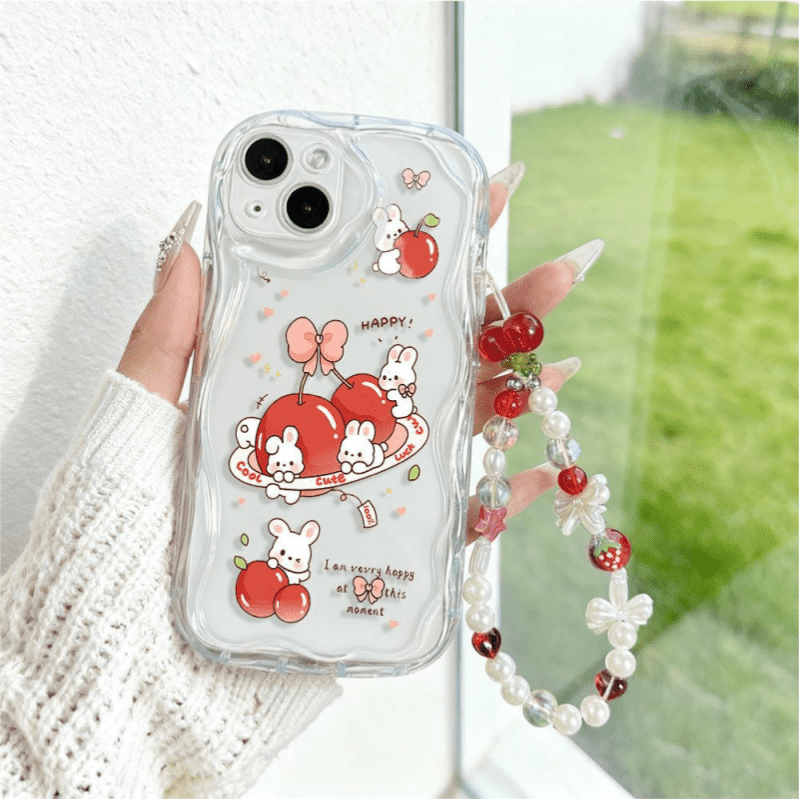 Oppo Reno 12 - Casing HP Graffiti Cherry Rabbit untuk