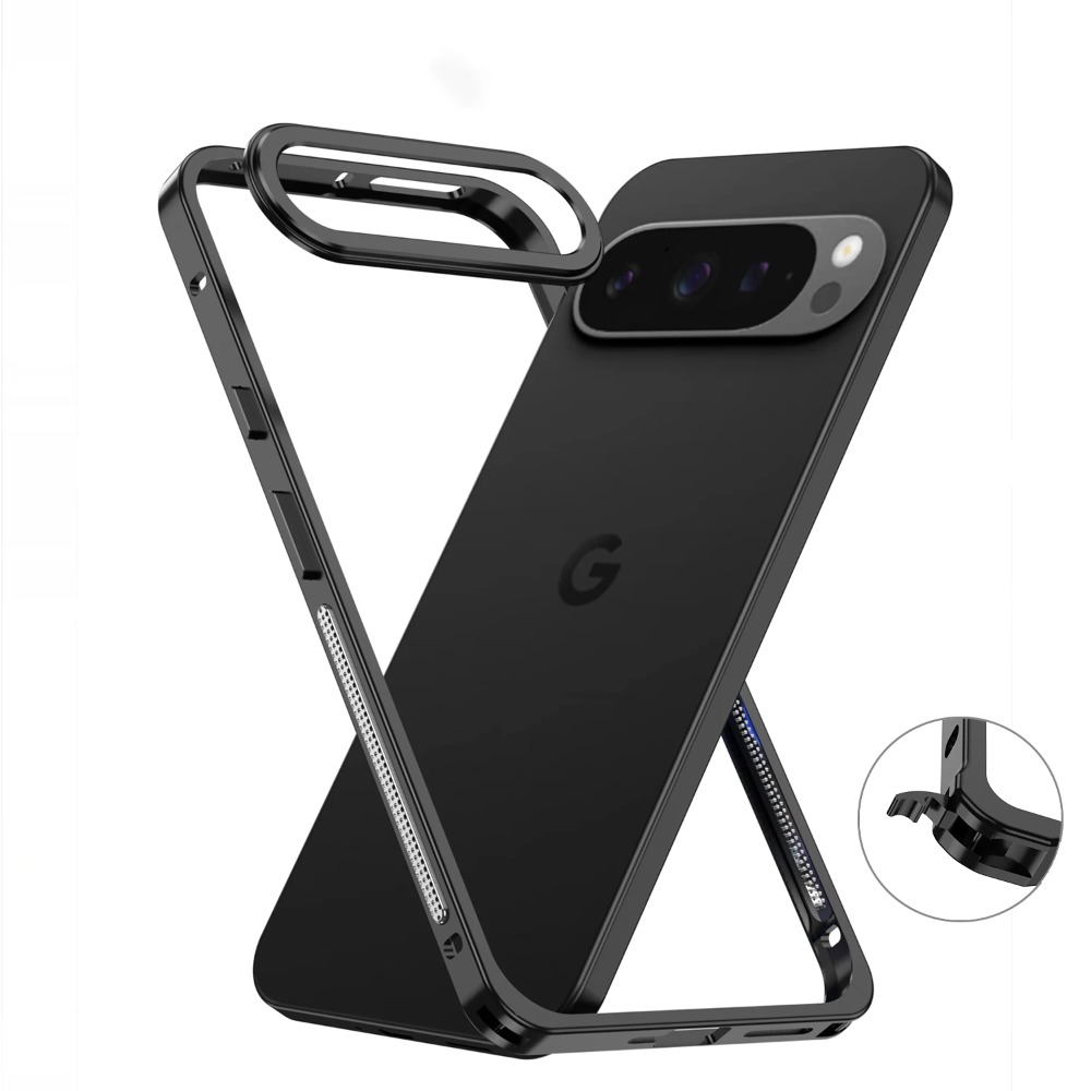 Google Pixel 9 Pro - Casing Ponsel Bingkai Paduan Aluminium Penerbangan